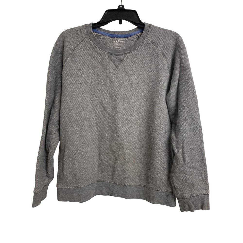 L.L. Bean Slightly‎ Fitted Cotton Pullover Sweatshirt Size M Reg